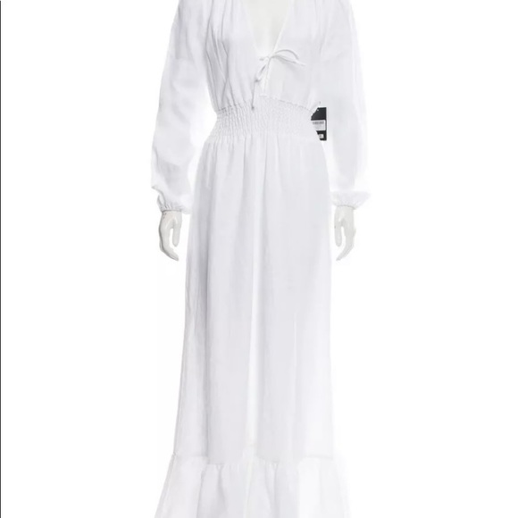Reformation Chantal White Linen Dress size M - Picture 5 of 14